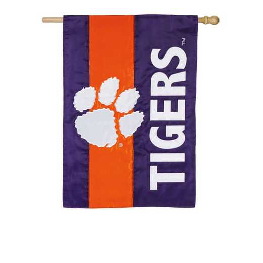 15SF912: EG Clemson Embellished Flag